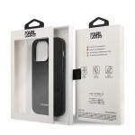 Carcasa Karl Lagerfeld Saffiano Mono Metal Logo compatibila cu iPhone 14 Pro Max, Negru 9 - lerato.ro