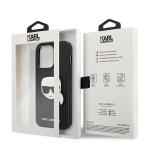 Carcasa Karl Lagerfeld Karl Head Patch compatibila cu iPhone 14 Pro Max, Negru 9 - lerato.ro