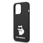 Carcasa Karl Lagerfeld Silicone Ikonik Choupette compatibila cu iPhone 14 Pro Max, Negru 7 - lerato.ro