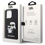 Carcasa Karl Lagerfeld Saffiano Karl and Choupette compatibila cu iPhone 14 Pro Max, Negru 9 - lerato.ro