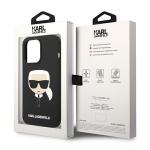Carcasa Karl Lagerfeld Silicone Karl Head compatibila cu iPhone 14 Pro Max, Negru 9 - lerato.ro