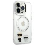 Carcasa Karl Lagerfeld Karl & Choupette cu MagSafe compatibila cu iPhone 14 Pro, Transparent 5 - lerato.ro