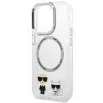 Carcasa Karl Lagerfeld Karl & Choupette cu MagSafe compatibila cu iPhone 14 Pro, Transparent 7 - lerato.ro