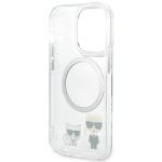 Carcasa Karl Lagerfeld Karl & Choupette cu MagSafe compatibila cu iPhone 14 Pro, Transparent 8 - lerato.ro