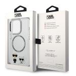 Carcasa Karl Lagerfeld Karl & Choupette cu MagSafe compatibila cu iPhone 14 Pro, Transparent 9 - lerato.ro