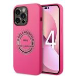 Carcasa Karl Lagerfeld Silicone RSG compatibila cu iPhone 14 Pro Max, Roz 4 - lerato.ro