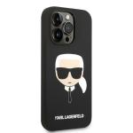 Carcasa Karl Lagerfeld Silicone Karl Head cu MagSafe compatibila cu iPhone 14 Pro, Negru 5 - lerato.ro