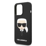 Carcasa Karl Lagerfeld Silicone Karl Head cu MagSafe compatibila cu iPhone 14 Pro, Negru 7 - lerato.ro