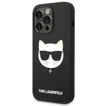 Carcasa Karl Lagerfeld Silicone Choupette Head cu MagSafe compatibila cu iPhone 14 Pro Max, Negru 3 - lerato.ro