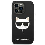 Carcasa Karl Lagerfeld Silicone Choupette Head cu MagSafe compatibila cu iPhone 14 Pro Max, Negru 2 - lerato.ro