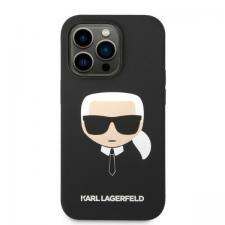 Huse si carcase iPhone 14 Pro Max, Carcasa Karl Lagerfeld Silicone Karl Head cu MagSafe compatibila cu iPhone 14 Pro Max, Negru, lerato.ro
