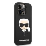 Carcasa Karl Lagerfeld Silicone Karl Head cu MagSafe compatibila cu iPhone 14 Pro Max, Negru 5 - lerato.ro
