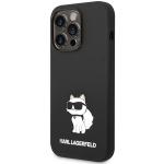 Carcasa Karl Lagerfeld Silicone Ikonik Choupette cu MagSafe compatibila cu iPhone 14 Pro Max, Negru 3 - lerato.ro