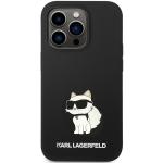 Carcasa Karl Lagerfeld Silicone Ikonik Choupette cu MagSafe compatibila cu iPhone 14 Pro Max, Negru 2 - lerato.ro