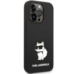 Carcasa Karl Lagerfeld Silicone Ikonik Choupette cu MagSafe compatibila cu iPhone 14 Pro Max, Negru 5 - lerato.ro