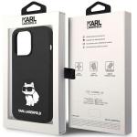 Carcasa Karl Lagerfeld Silicone Ikonik Choupette cu MagSafe compatibila cu iPhone 14 Pro Max, Negru 9 - lerato.ro