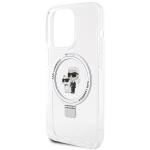 Carcasa Karl Lagerfeld Ring Stand Karl and Choupette cu MagSafe compatibila cu iPhone 14 Pro Max, Alb 7 - lerato.ro