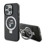 Carcasa Karl Lagerfeld Ring Stand Karl and Choupette cu MagSafe compatibila cu iPhone 14 Pro Max, Negru 4 - lerato.ro