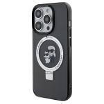 Carcasa Karl Lagerfeld Ring Stand Karl and Choupette cu MagSafe compatibila cu iPhone 14 Pro Max, Negru 3 - lerato.ro