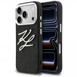 Husa Karl Lagerfeld IML Glitter KL Diamond Logo compatibila cu iPhone 17 Pro, Negru 4 - lerato.ro
