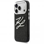 Husa Karl Lagerfeld IML Glitter KL Diamond Logo compatibila cu iPhone 17 Pro, Negru 3 - lerato.ro