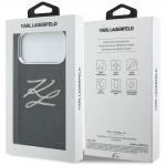 Husa Karl Lagerfeld IML Glitter KL Diamond Logo compatibila cu iPhone 17 Pro Max, Negru 9 - lerato.ro