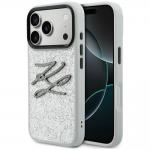 Husa Karl Lagerfeld IML Glitter KL Diamond Logo compatibila cu iPhone 17 Pro, Silver 4 - lerato.ro
