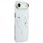 Husa Karl Lagerfeld IML Choupettes and Karl Script Logo cu MagSafe compatibila cu iPhone 17 Air, Transparent 5 - lerato.ro