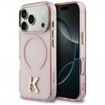 Husa Karl Lagerfeld IML K Head Logo cu MagSafe compatibila cu iPhone 17 Pro Max, Roz 4 - lerato.ro