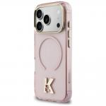 Husa Karl Lagerfeld IML K Head Logo cu MagSafe compatibila cu iPhone 17 Pro Max, Roz 3 - lerato.ro