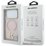 Husa Karl Lagerfeld IML K Head Logo cu MagSafe compatibila cu iPhone 17 Pro Max, Roz 9 - lerato.ro