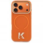 Husa Karl Lagerfeld IML K Head Logo cu MagSafe compatibila cu iPhone 17 Pro, Portocaliu 2 - lerato.ro