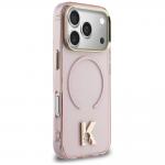 Husa Karl Lagerfeld IML K Head Logo cu MagSafe compatibila cu iPhone 17 Pro, Roz 5 - lerato.ro