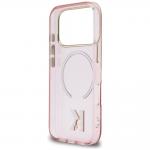 Husa Karl Lagerfeld IML K Head Logo cu MagSafe compatibila cu iPhone 17 Pro, Roz 8 - lerato.ro