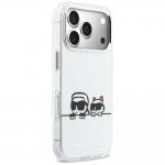 Husa Karl Lagerfeld Karl and Choupette Peekaboo Logo cu MagSafe compatibila cu iPhone 17 Pro, Alb 5 - lerato.ro