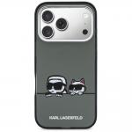 Husa Karl Lagerfeld IML Karl and Choupette Peekaboo Logo cu MagSafe compatibila cu iPhone 17 Pro Max, Negru 2 - lerato.ro