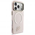 Husa Karl Lagerfeld IML KL Script Logo cu MagSafe compatibila cu iPhone 17 Pro, Roz 5 - lerato.ro