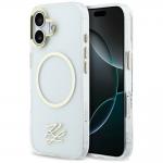 Husa Karl Lagerfeld IML KL Script Logo cu MagSafe compatibila cu iPhone 17, Transparent 4 - lerato.ro