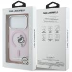 Husa Karl Lagerfeld IML Peekaboo cu MagSafe compatibila cu iPhone 17 Pro Max, Roz 9 - lerato.ro