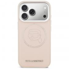 Husa Karl Lagerfeld K Head Point Logo cu MagSafe compatibila cu iPhone 17 Pro, Roz