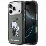 Husa Karl Lagerfeld Karl and Choupette Back Logo cu MagSafe compatibila cu iPhone 17 Pro, Negru / Gri 4 - lerato.ro