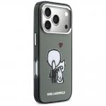 Husa Karl Lagerfeld Karl and Choupette Back Logo cu MagSafe compatibila cu iPhone 17 Pro, Negru / Gri 5 - lerato.ro