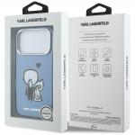 Husa Karl Lagerfeld Karl and Choupette Back Logo cu MagSafe compatibila cu iPhone 17 Pro Max, Albastru 9 - lerato.ro
