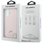 Husa Karl Lagerfeld Karl and Choupette Head Pins Saffiano cu MagSafe compatibila cu iPhone 17, Roz 9 - lerato.ro
