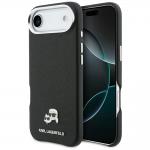 Carcasa Karl Lagerfeld Karl and Choupette Head Pins Saffiano cu MagSafe compatibila cu iPhone 17 Air, Negru 4 - lerato.ro
