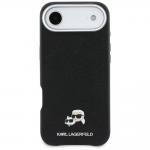 Carcasa Karl Lagerfeld Karl and Choupette Head Pins Saffiano cu MagSafe compatibila cu iPhone 17 Air, Negru 2 - lerato.ro