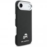 Carcasa Karl Lagerfeld Karl and Choupette Head Pins Saffiano cu MagSafe compatibila cu iPhone 17 Air, Negru 5 - lerato.ro