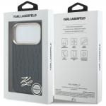 Husa Karl Lagerfeld Croco KL Script Logo cu MagSafe compatibila cu iPhone 17 Pro Max, Negru 9 - lerato.ro