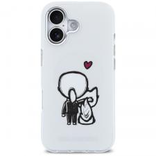Carcasa Karl Lagerfeld Karl and Choupette Back cu MagSafe compatibila cu iPhone 17, Transparent