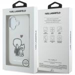 Carcasa Karl Lagerfeld Karl and Choupette Back cu MagSafe compatibila cu iPhone 17, Transparent 9 - lerato.ro